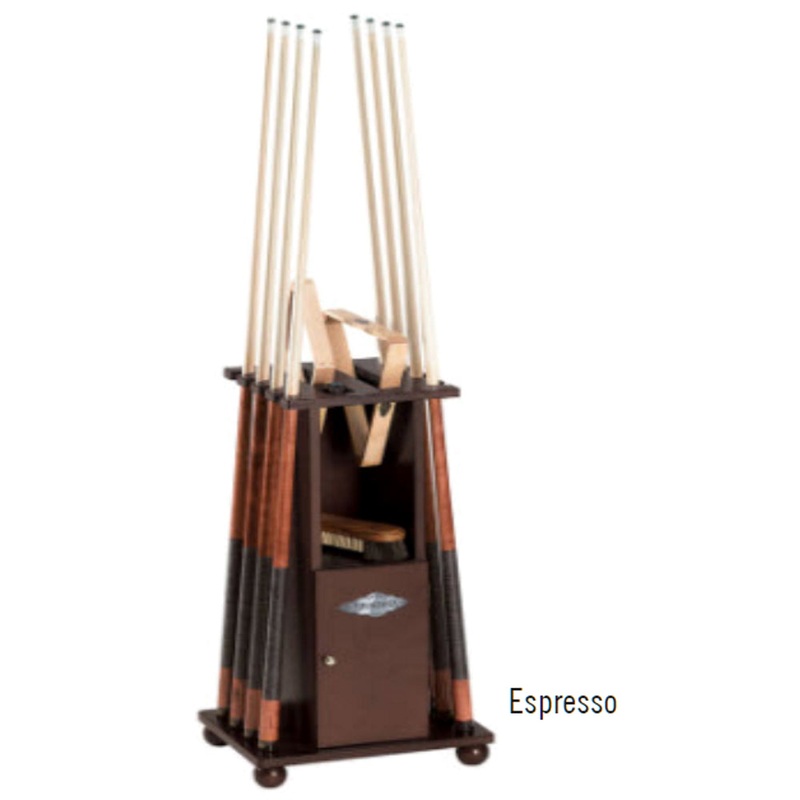 Brunswick Heritage Floor Cue Rack in Espresso