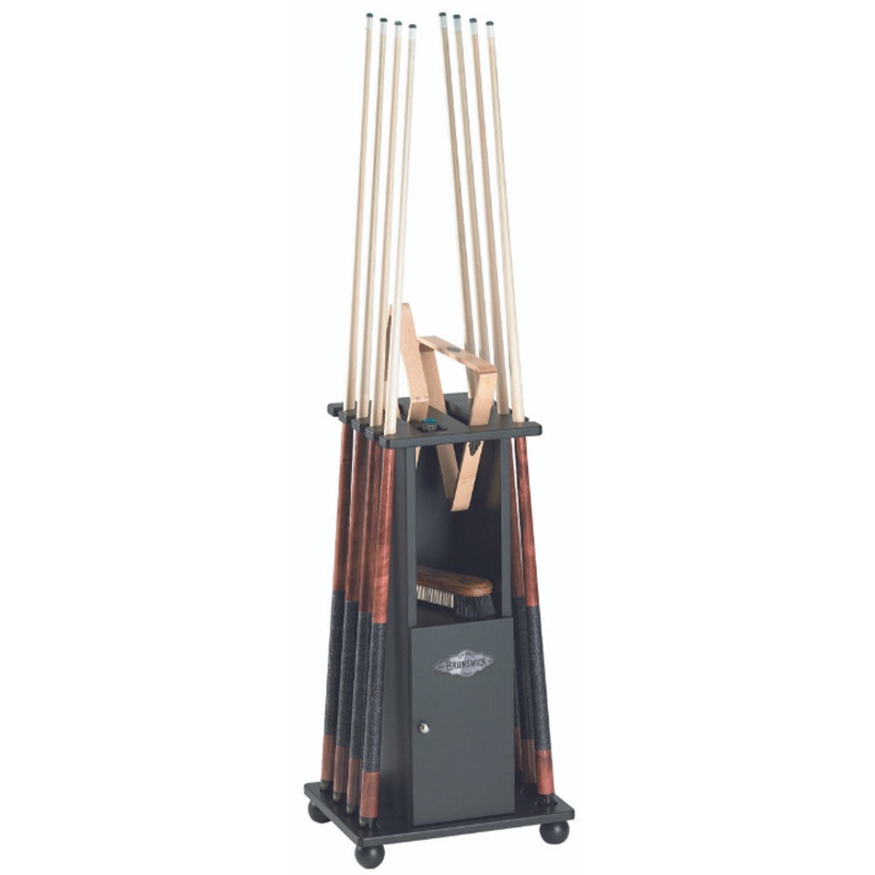 Brunswick Heritage Floor Cue Rack in Matte Black