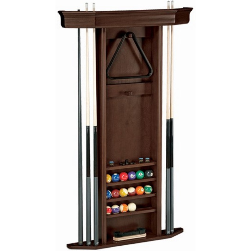 Brunswick Heritage Wall Cue Rack in Espresso Finish