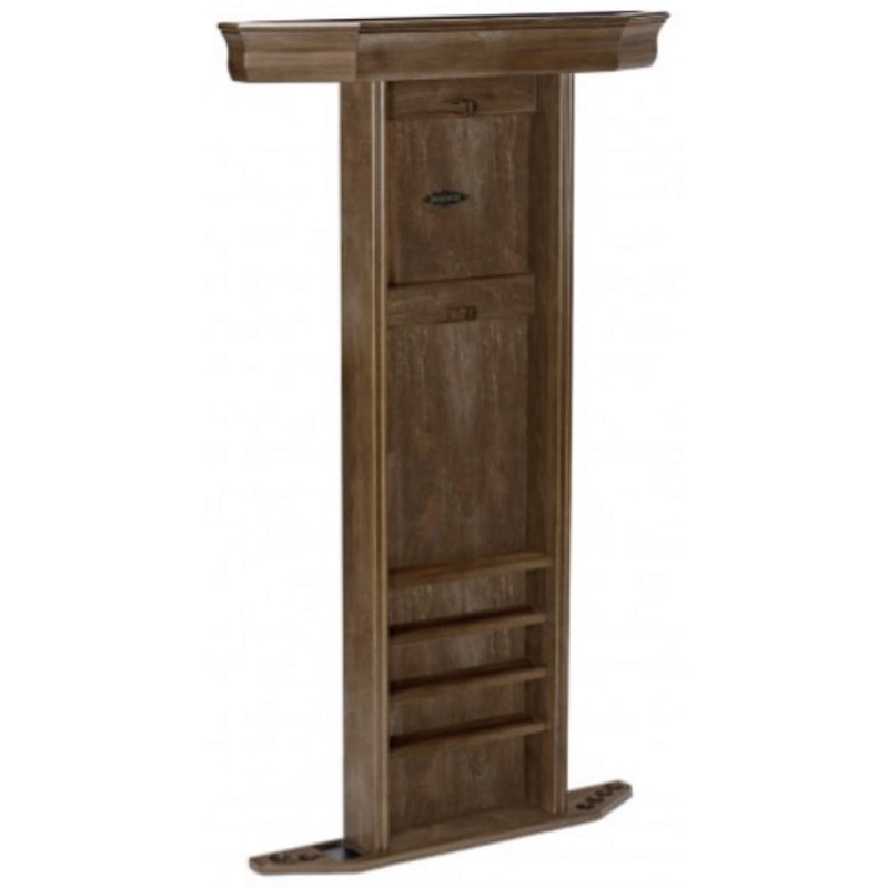 Brunswick Heritage Wall Cue Rack in Nutmeg Finish