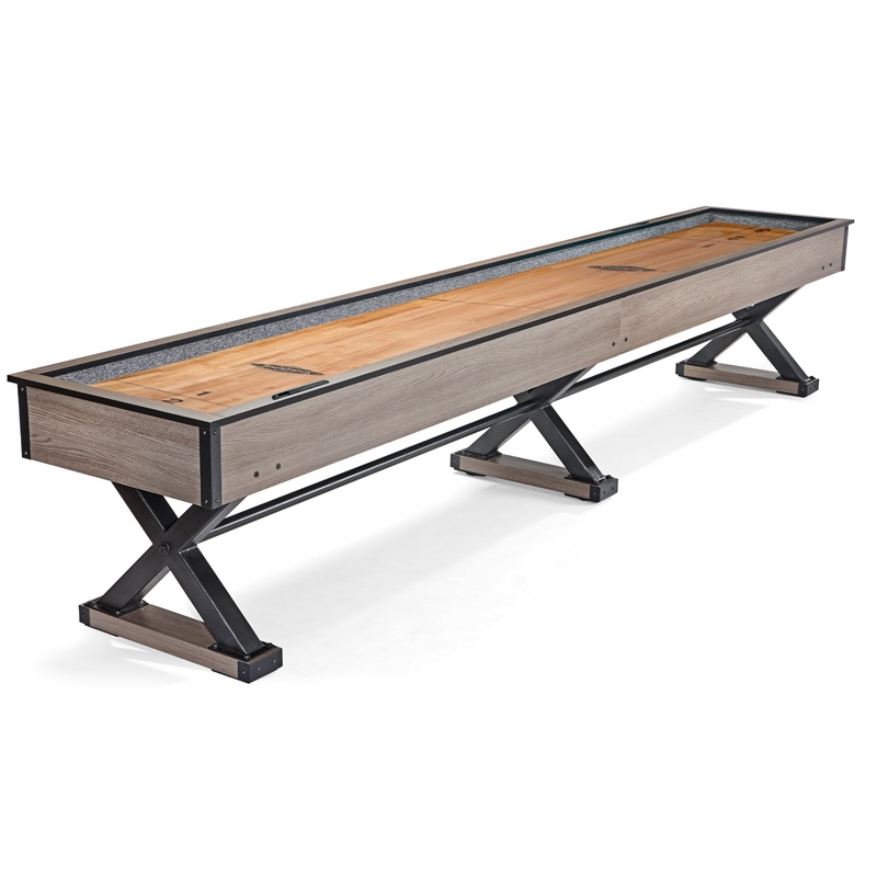 Brunswick Premier Shuffleboard Table – Weathered Oak