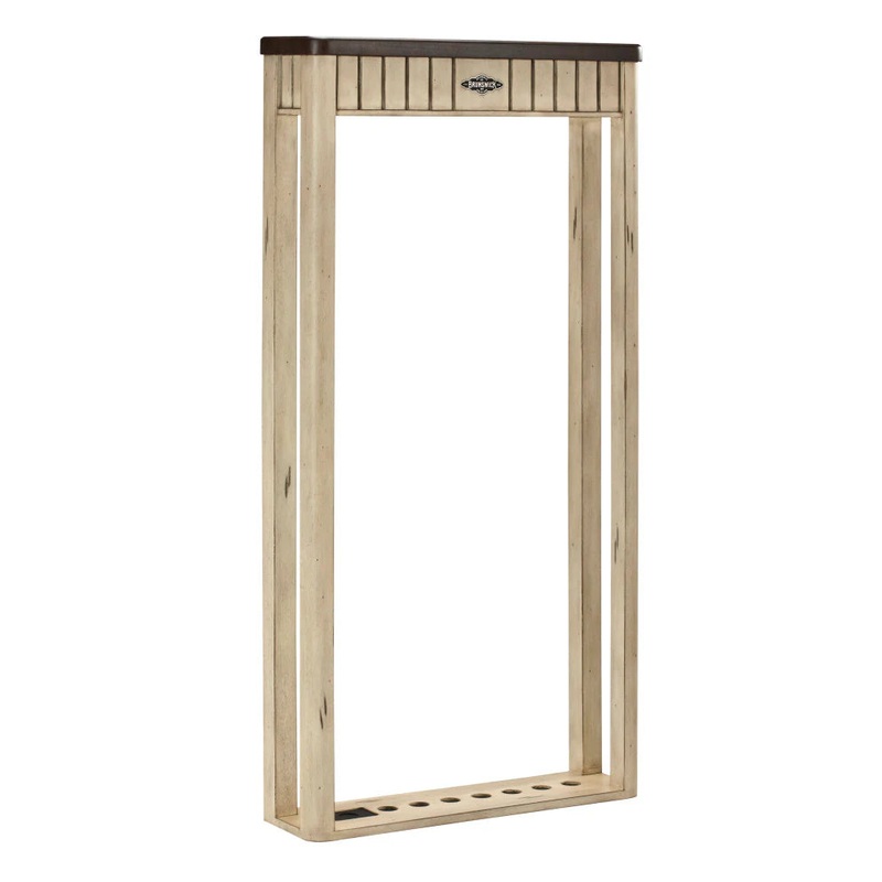 Brunswick The Henderson Cue Rack – Two Tone Aged Linen / Walnut