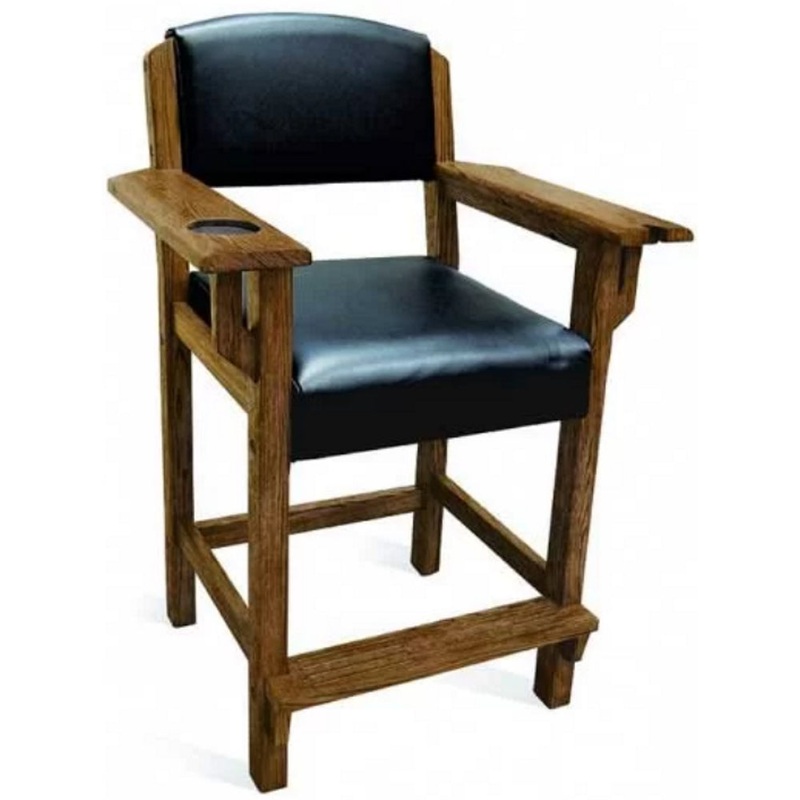 Brunswick Traditional Player’s Chair – Rustic Dark Brown