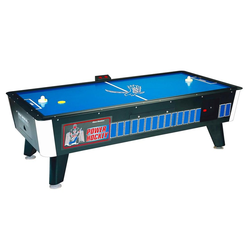 Great American – Coin Operated 8′ Power Air Hockey with Side Electronic Scoring