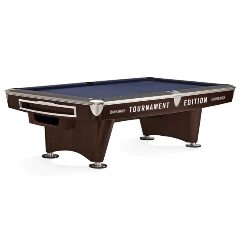 New 2025 Model | Brunswick Gold Crown VI Tournament Skyline Pool Table – Walnut / Espresso Two Tone