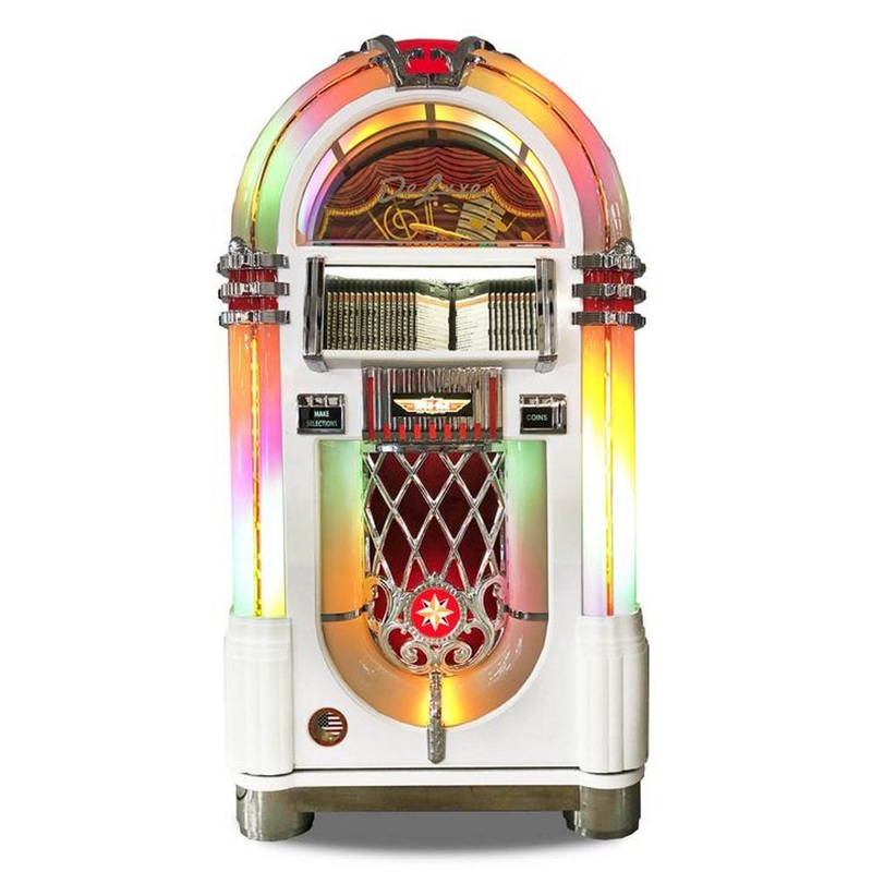 ROCK-OLA BUBBLER CD JUKEBOX IN GLOSS WHITE