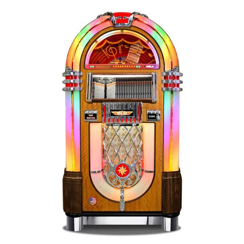 ROCK-OLA BUBBLER CD JUKEBOX IN WALNUT
