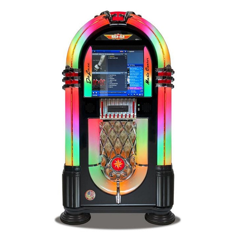 ROCK-OLA BUBBLER DIGITAL MUSIC CENTER IN GLOSS BLACK