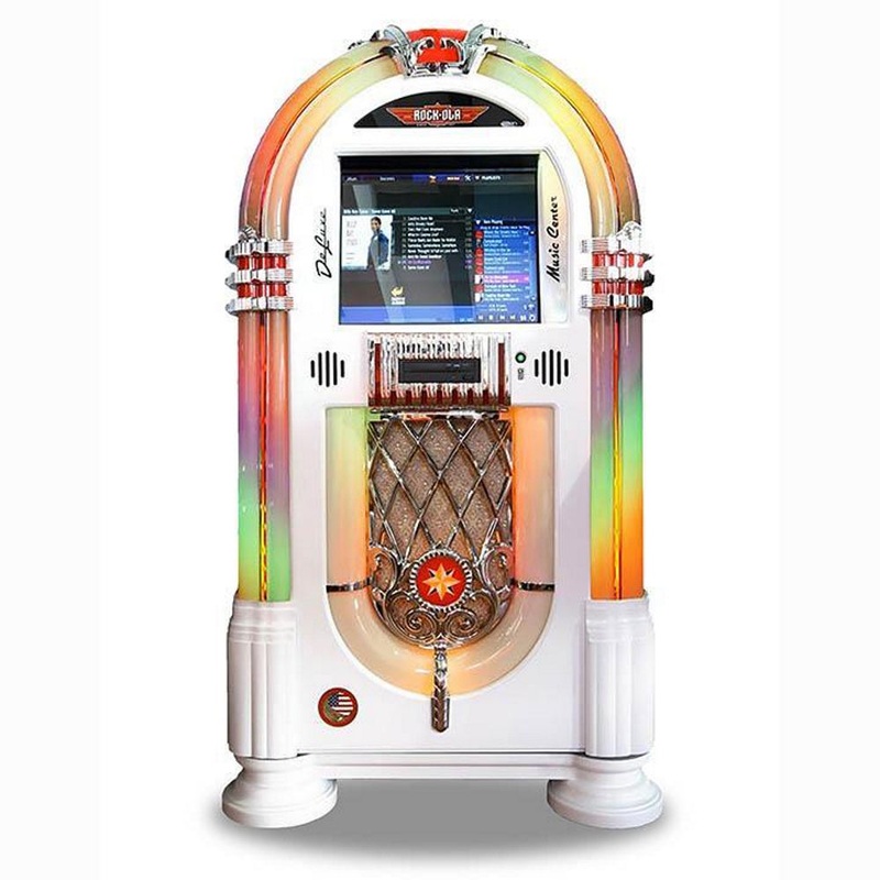 ROCK-OLA BUBBLER DIGITAL MUSIC CENTER IN GLOSS WHITE