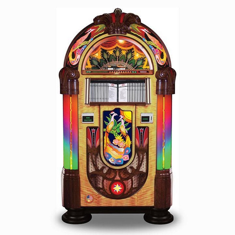 ROCK-OLA BUBBLER PEACOCK CD JUKEBOX