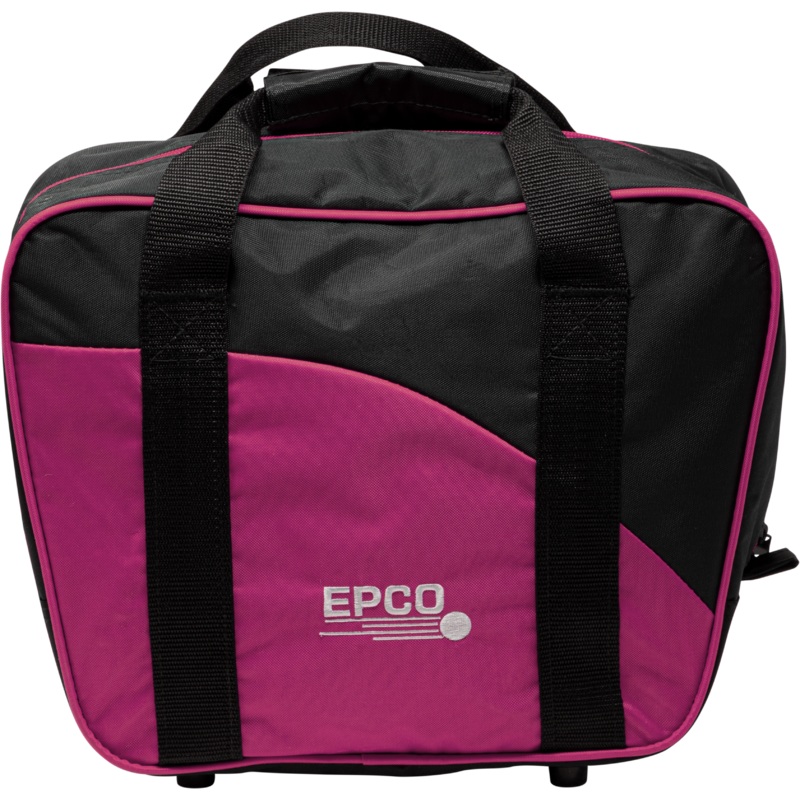 2 SMALL BALLS/SHOES NYLON BOWLING BAG – PINK AND BLACK