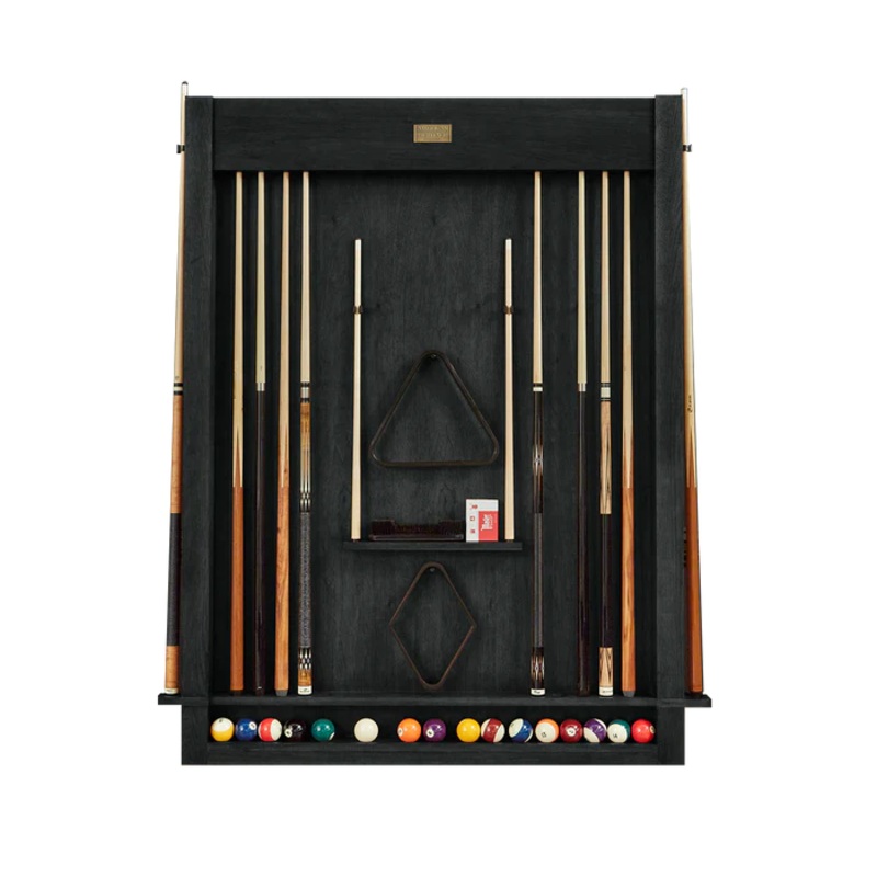 American Heritage Alta 6-Cue Wall Mounted Cue Rack – Black Ash