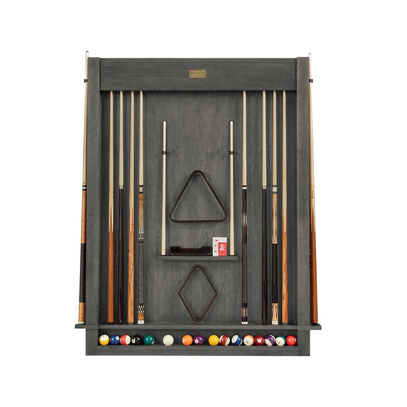 American Heritage Alta 6-Cue Wall Mounted Cue Rack – Charcoal