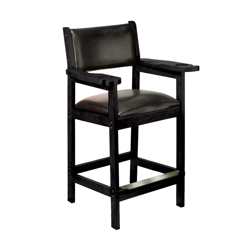 American Heritage Cushion Back & Seat Spectator Chair – Black