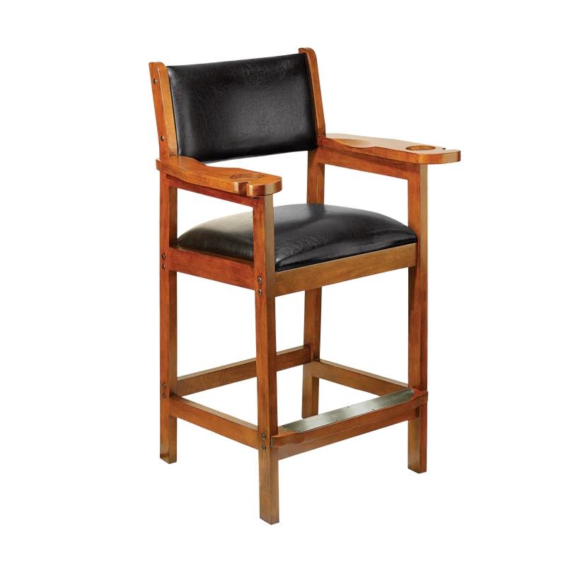 American Heritage Cushion Back & Seat Spectator Chair – Old World Mahogany
