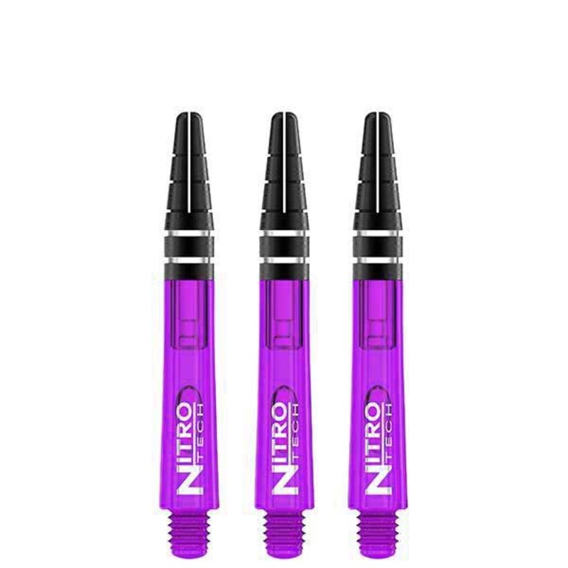 RED DRAGON – Nitrotech Composite Dart Shafts – 36mm Short Purple