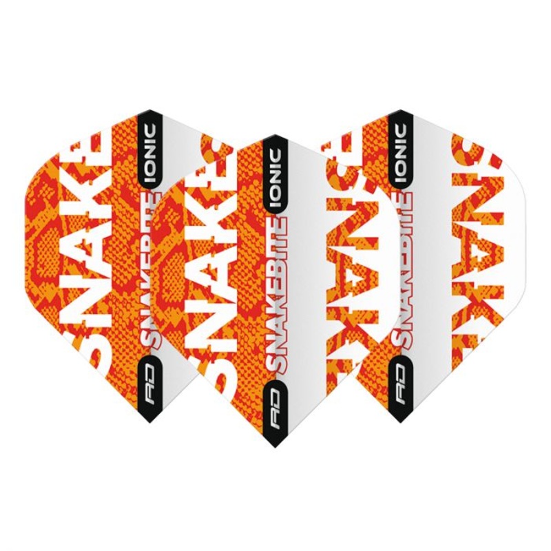 RED DRAGON Peter Wright Snakebite Ionic Orange Flights