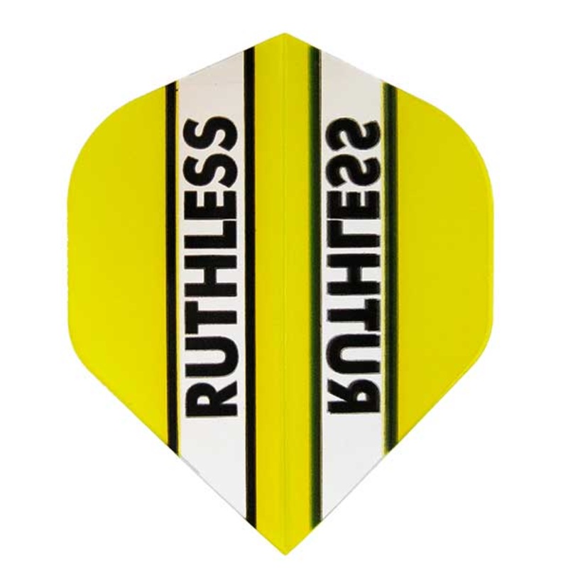 RUTHLESS – Clear Panel Extra Tough Flights – Yellow