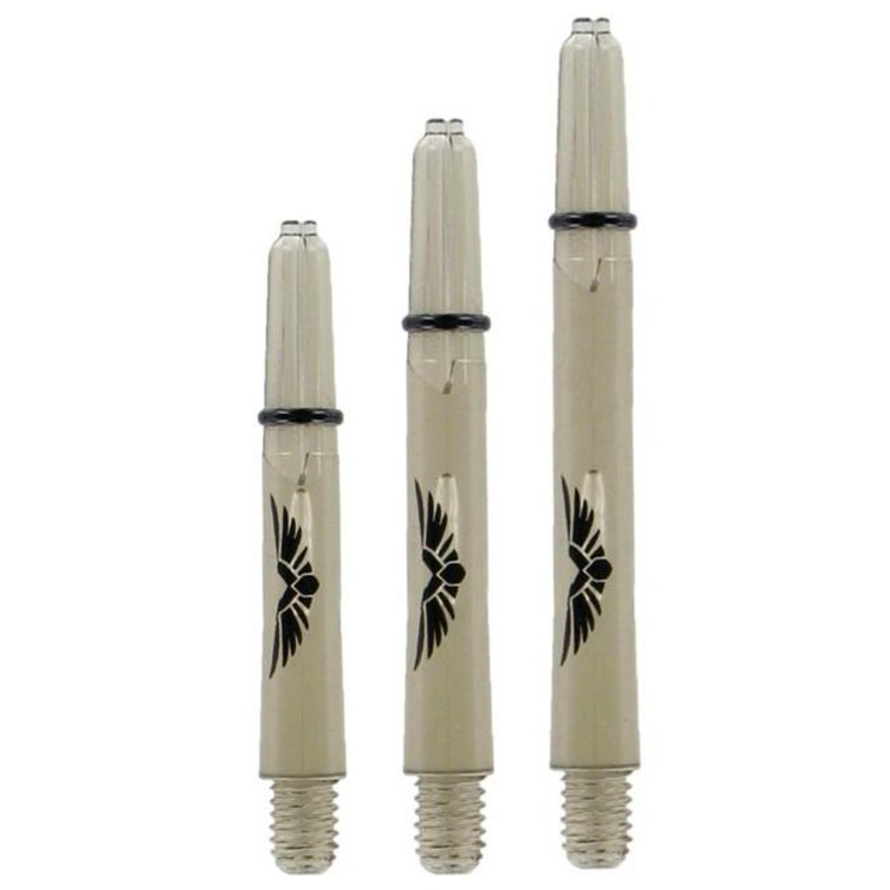 SHOT – Eagle Claw Dart Shafts – CLEAR BLACK