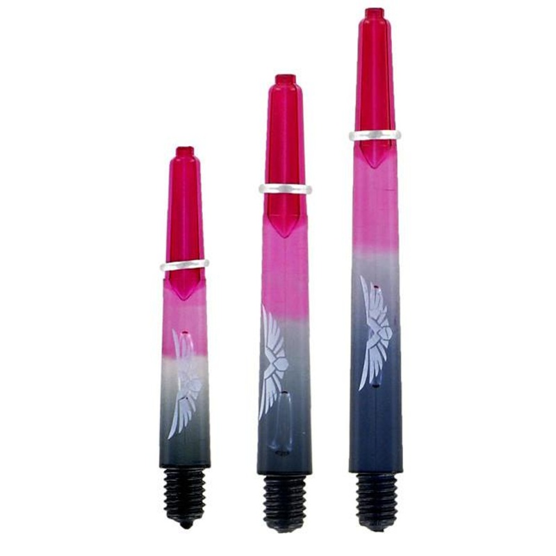 SHOT – Eagle Claw Dart Shafts – CLEAR BLACK/RED