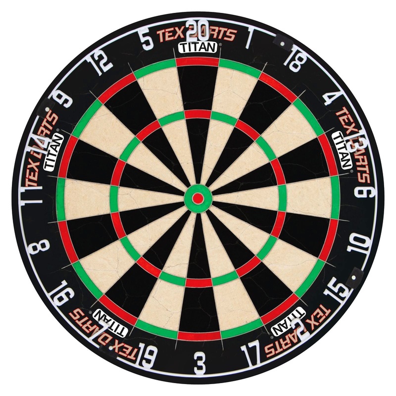 TEX – Titan Pro Dartboard – Superior Tournament Bristle – Symmetric Design