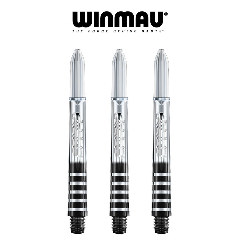 WINMAU Prism Force – Ring Lock Dart Shafts – MEDIUM CLEAR