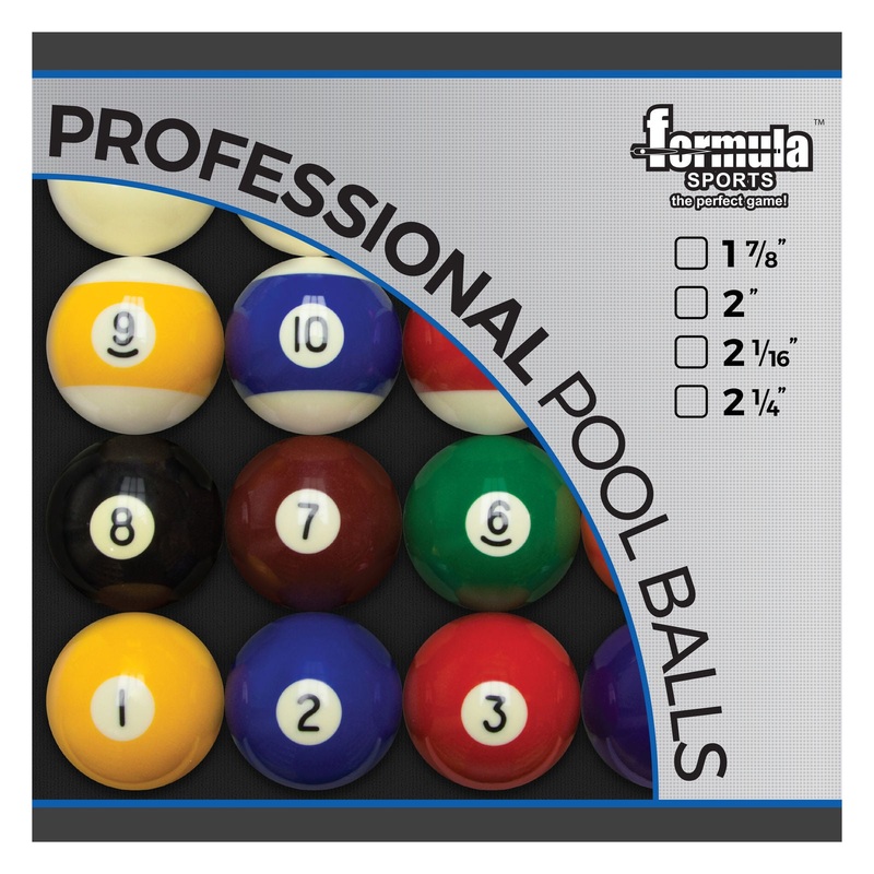 FORMULA Professional Pool Balls – 2″ set