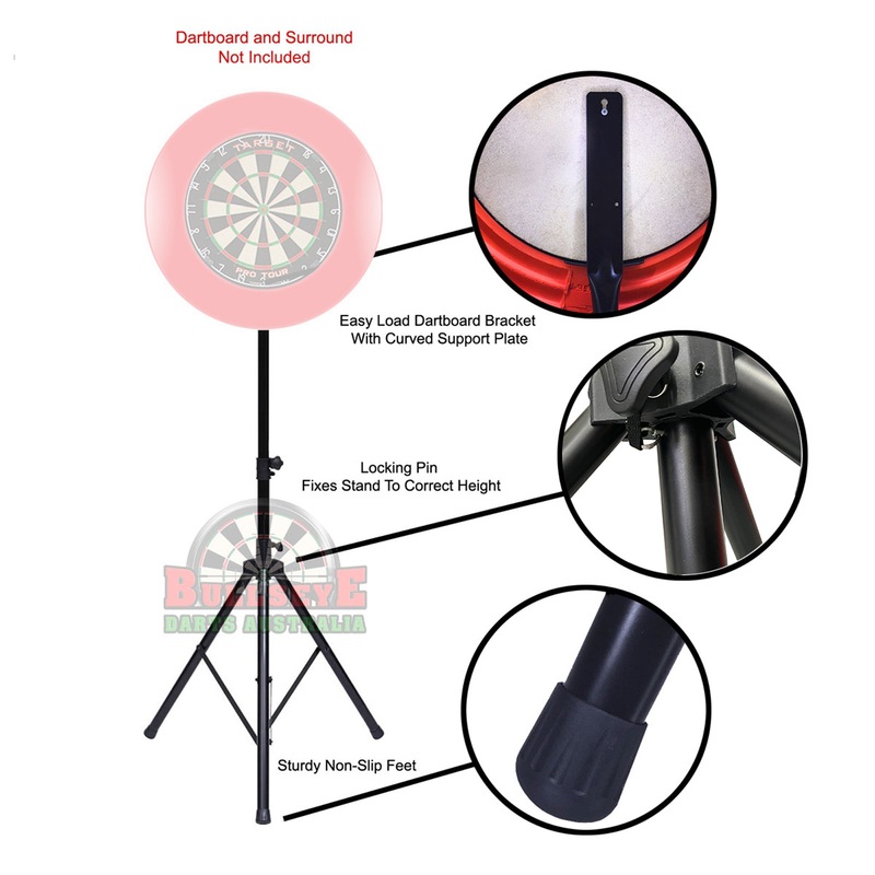 Formula Sports Dartboard Stand – Lightweight, Sturdy, Foldable, Portable.