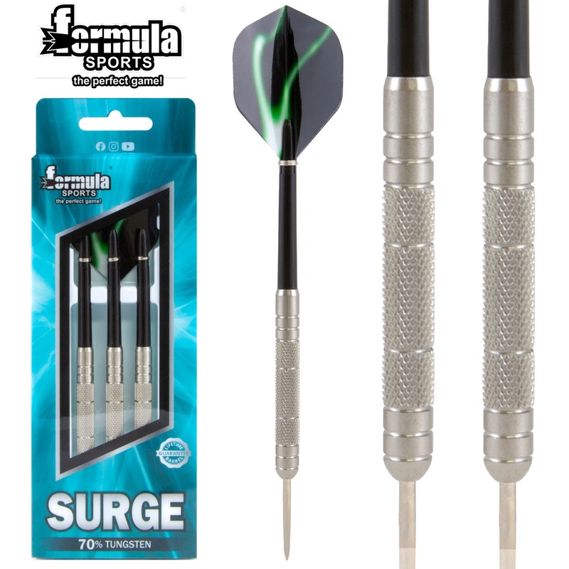 FORMULA Surge Knurled Grip Darts – 70% Tungsten – 25g