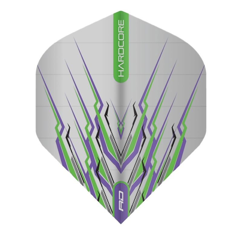 RED DRAGON – Hardcore Purple & Green Mohawk Dart Flights