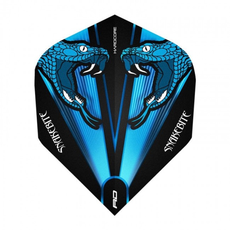 Red Dragon Peter Wright Snakebite Transparent Flights – Blue