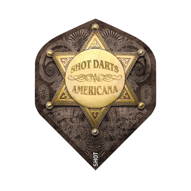 SHOT – Americana Tin Dart Flight Set – Small Standard
