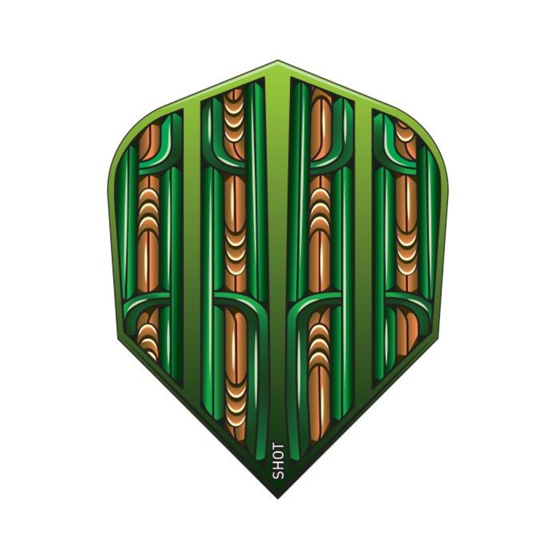 SHOT – Warrior Rutene Dart Flight – Small Standard – GREEN