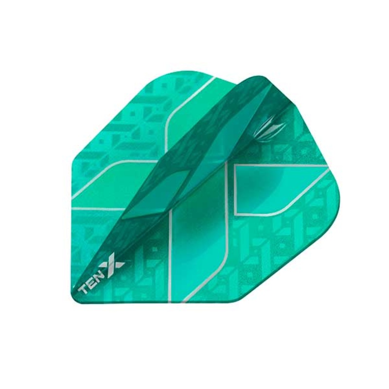Target TEN-X Dart Flights – Low Drag Anti Deflection – Aqua