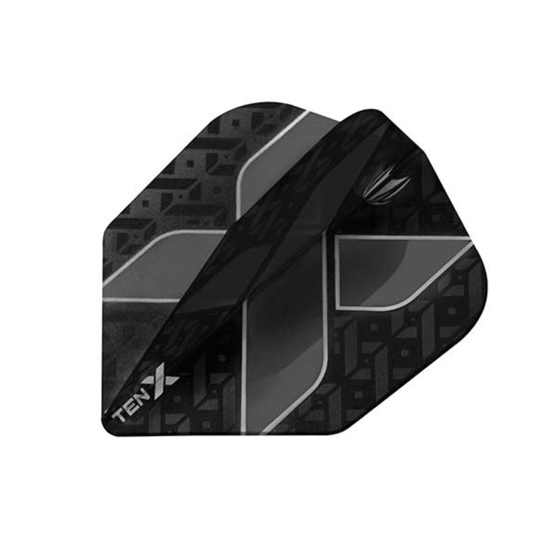 Target TEN-X Dart Flights – Low Drag Anti Deflection – Black