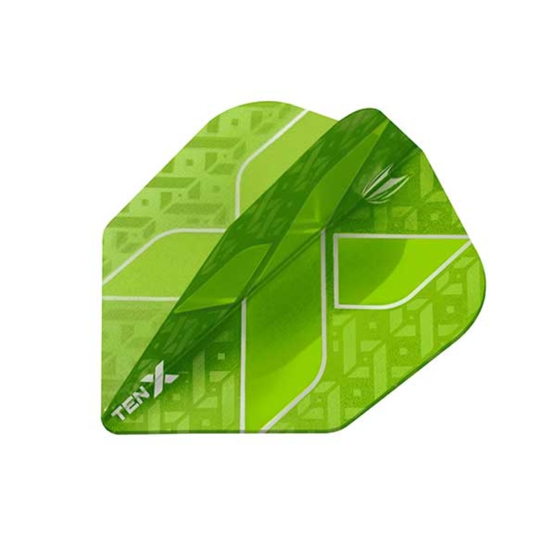 Target TEN-X Dart Flights – Low Drag Anti Deflection – Lime