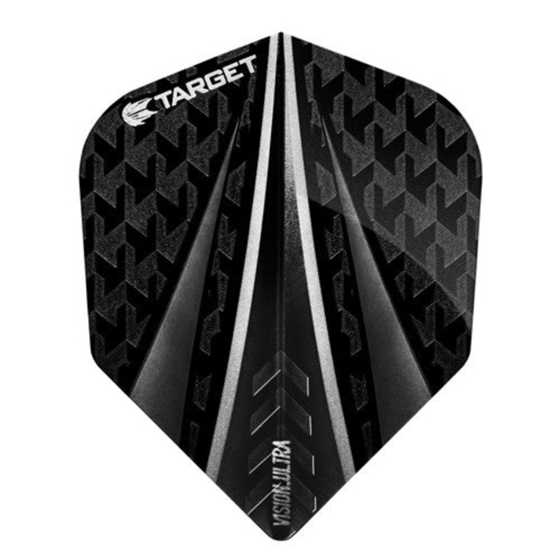 TARGET –  Vision Ultra Black Three Fin NO6 Flights – 100 Micron