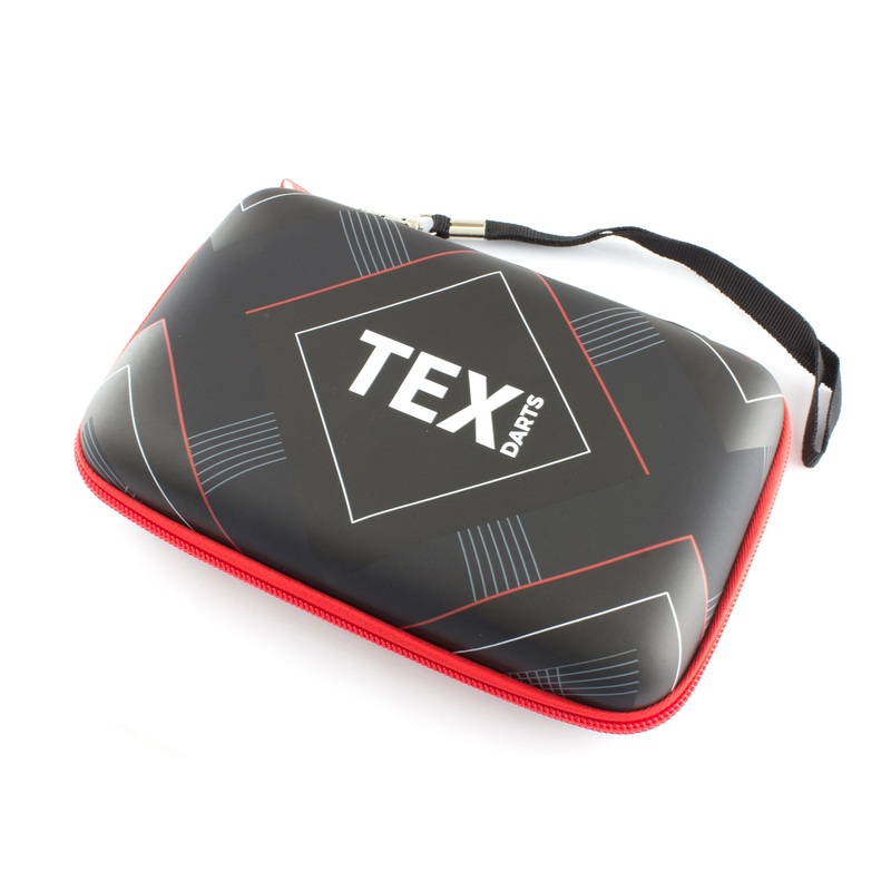 TEX – Pro Dart Case – Holds 6 Darts and Accessories – RED