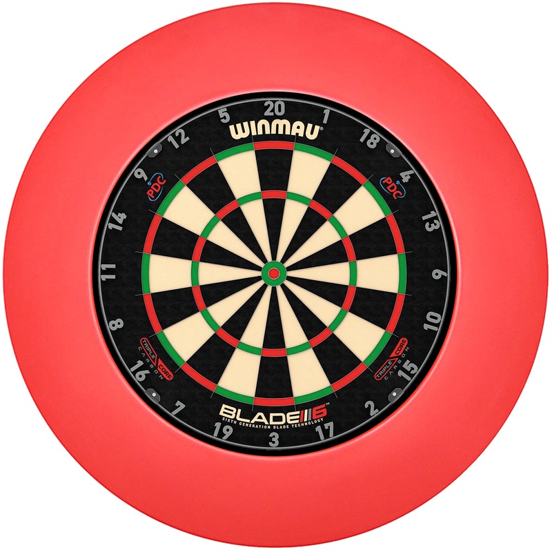 WINMAU – Blade 6 TRIPLE CORE Dartboard T.V Edition and Polymer Surround Deal