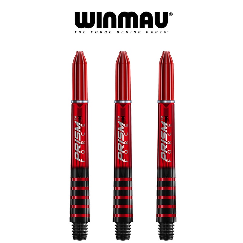 WINMAU Prism Force – Ring Lock Dart Shafts – MEDIUM RED