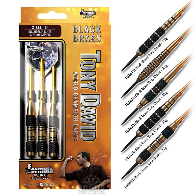 FORMULA – Tony David Black Brass Darts 21g