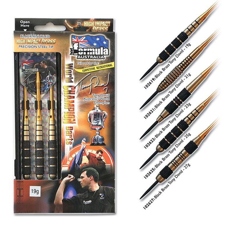 FORMULA – Tony David Black Brass Darts 25g