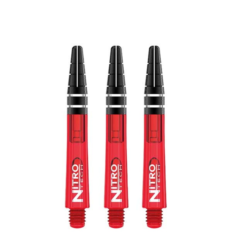 RED DRAGON – Nitrotech Composite Dart Shafts – 36mm Short Red