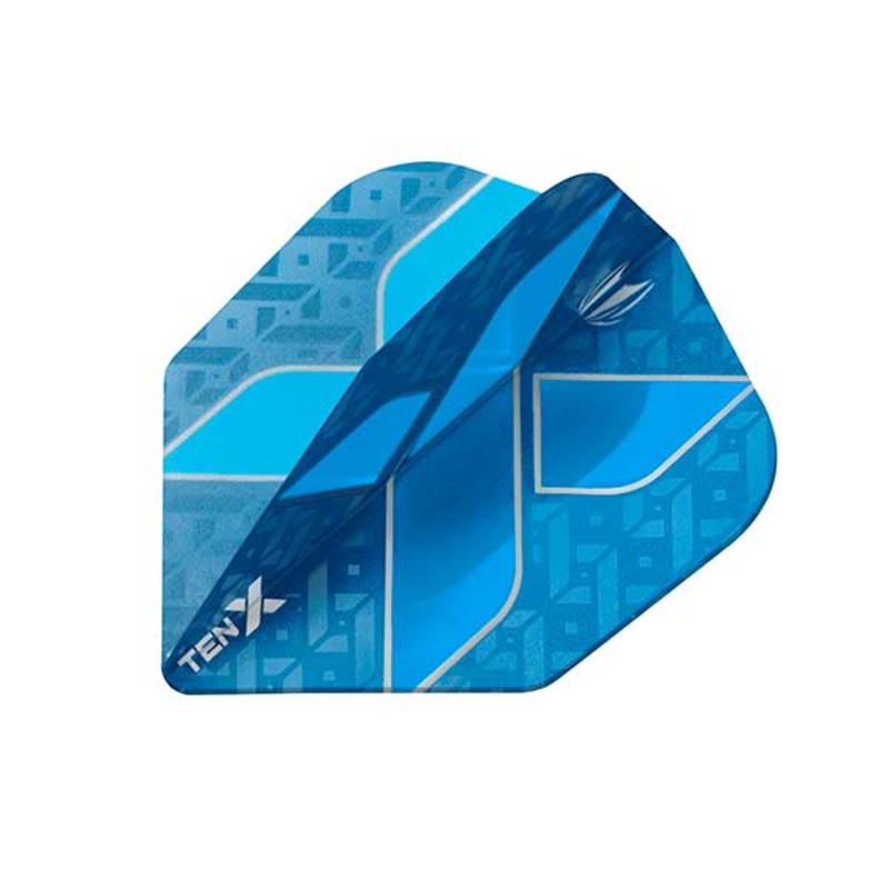 Target TEN-X Dart Flights – Low Drag Anti Deflection – Blue