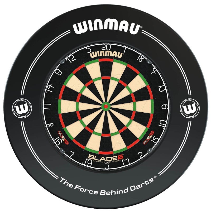 WINMAU – BLADE 6 Dartboard & BLACK Surround DEAL