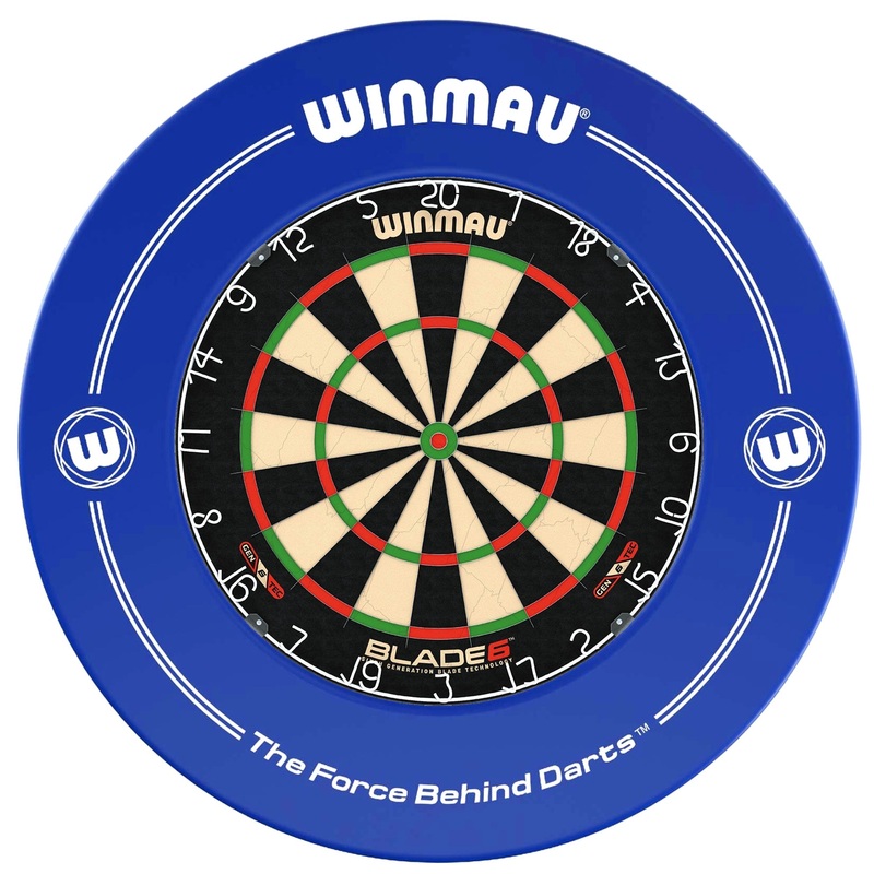WINMAU – BLADE 6 Dartboard & BLUE Surround DEAL