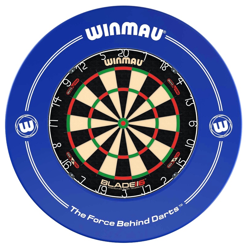 WINMAU – Blade 6 DUAL CORE Dartboard & BLUE Surround DEAL