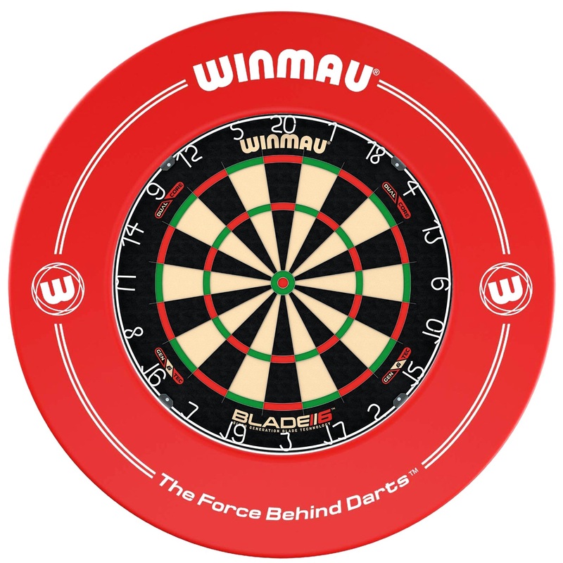 WINMAU – Blade 6 DUAL CORE Dartboard & RED Surround DEAL