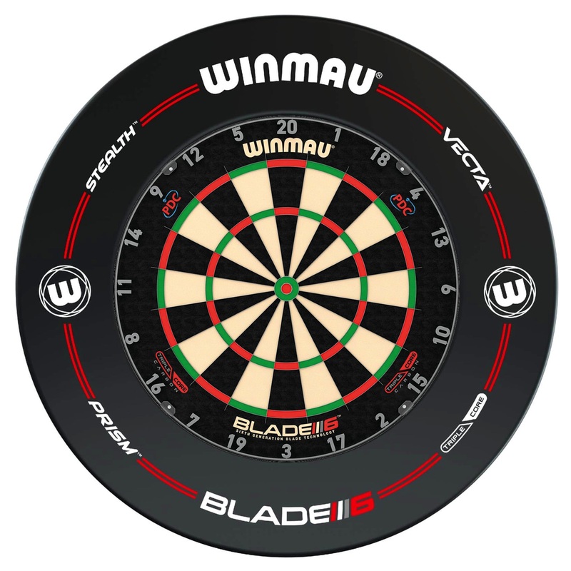 WINMAU – Blade 6 TRIPLE CORE Dartboard & PRO-LINE Surround DEAL