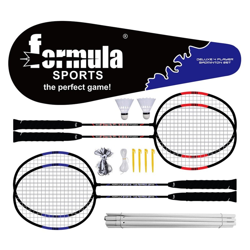 FORMULA – 4 Player Deluxe Badminton Set